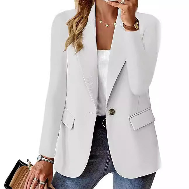 Women's Autumn Long Sleeve Solid Color For Cardigans
