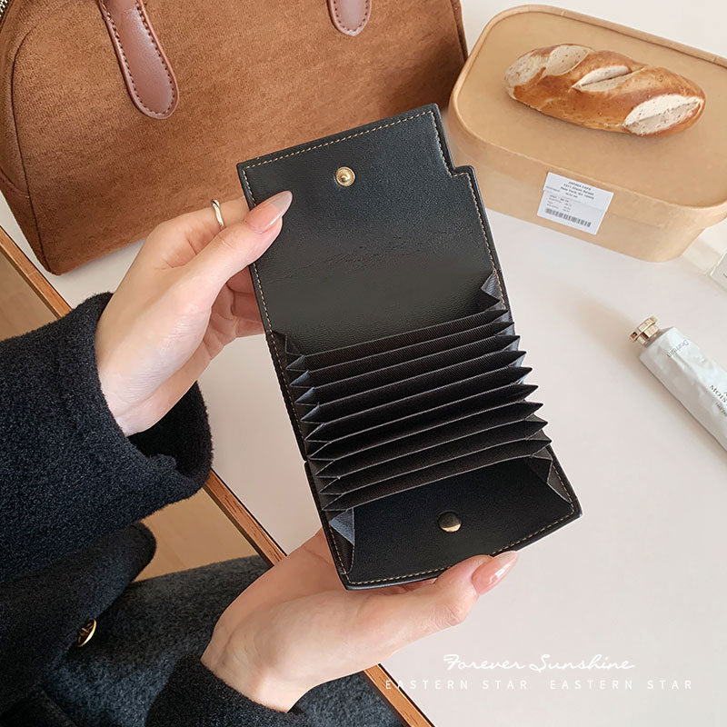 Multiple Slots Advanced Sense Expanding Classic Ladies Wallets