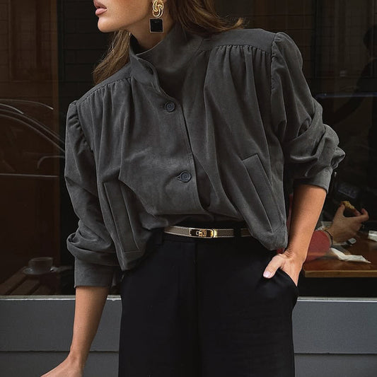 Veet Long Sleeve Design Sense Graceful Jackets