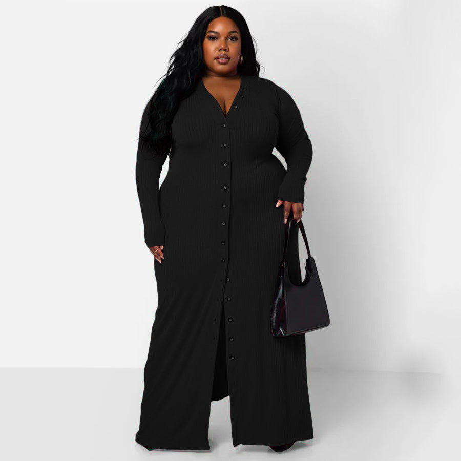 Women's Sexy Sunken Stripe Split Dress Dresses