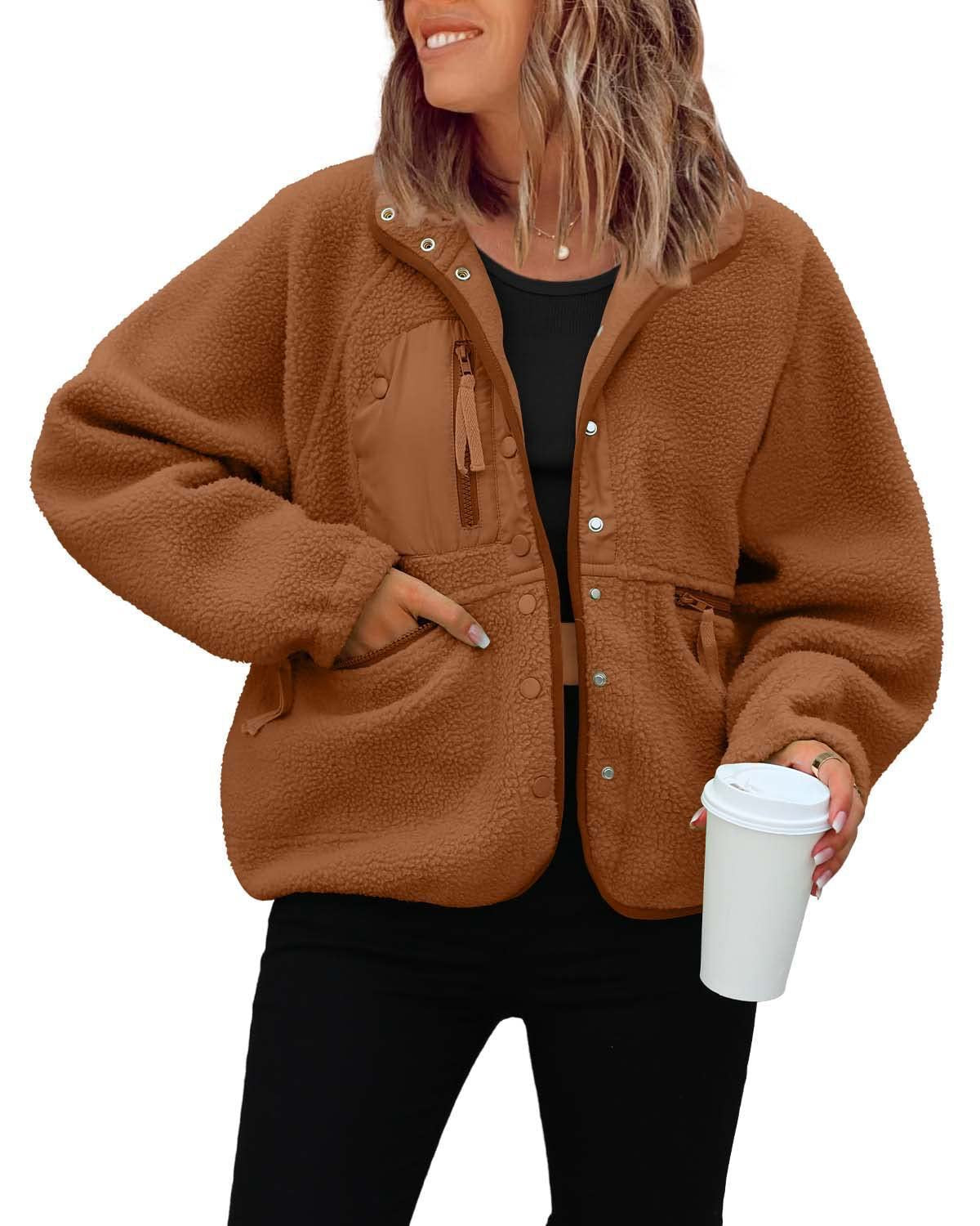 Women's Graceful Polar Fleece Sports Leisure Jackets