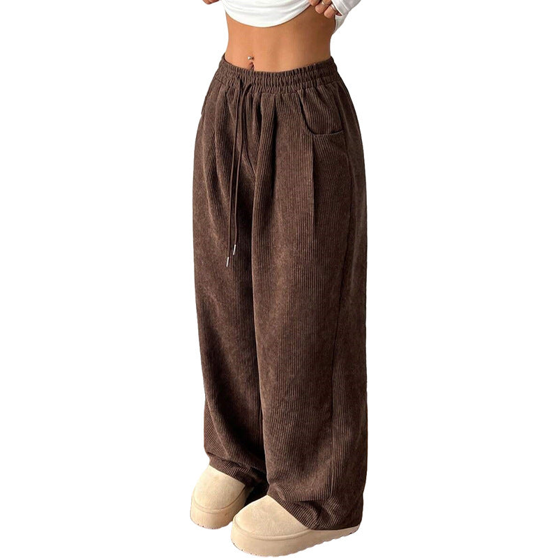Women's Durable Cool Corduroy Casual Loose Pants
