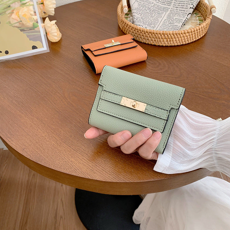 Women's New High-grade Short Folding Clutch Ladies Wallets