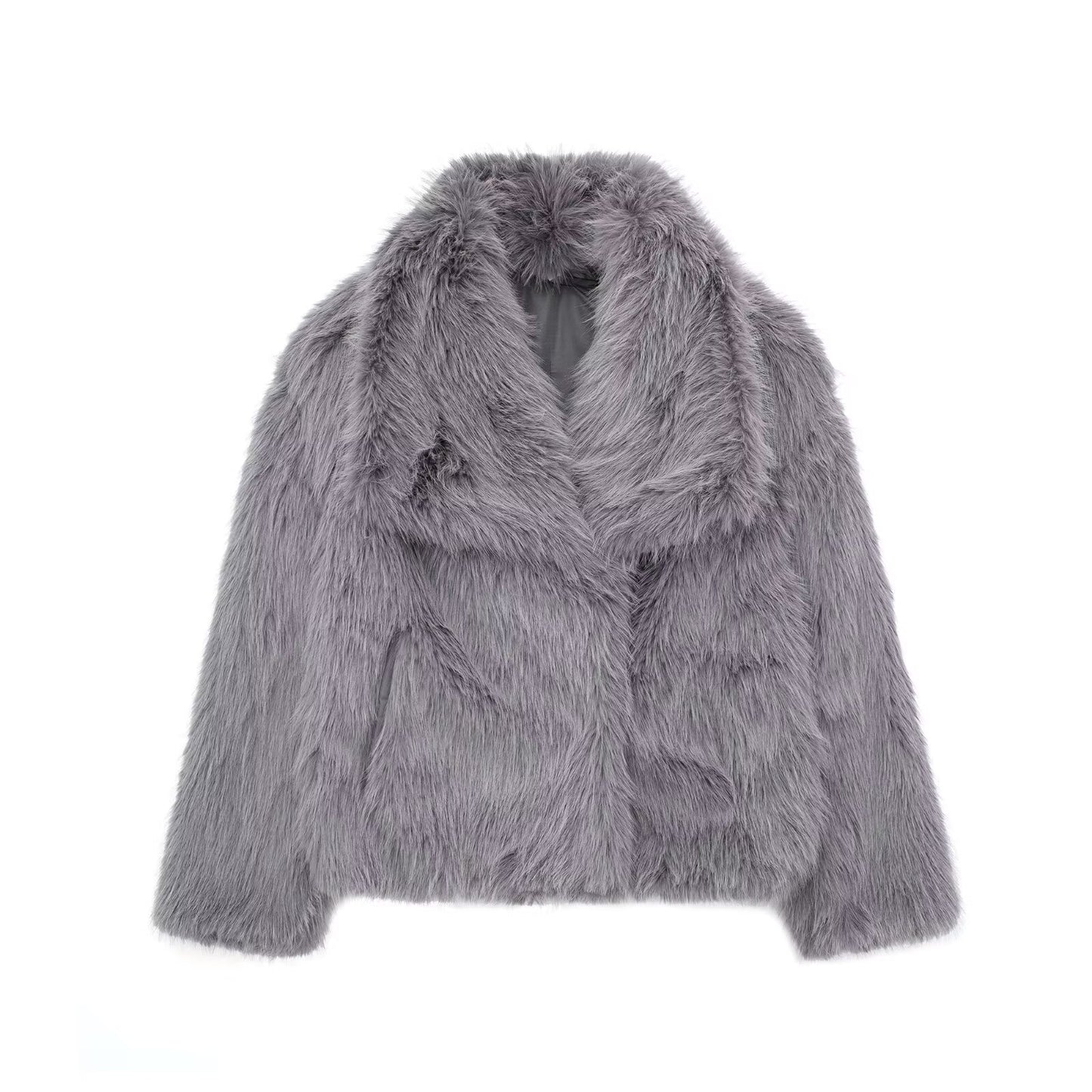 Women's New Fox Fur Furry Imitation Coats