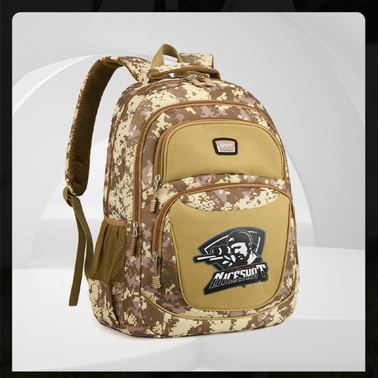 Chicken Dinner Jesus Survival Level Camouflage Backpacks