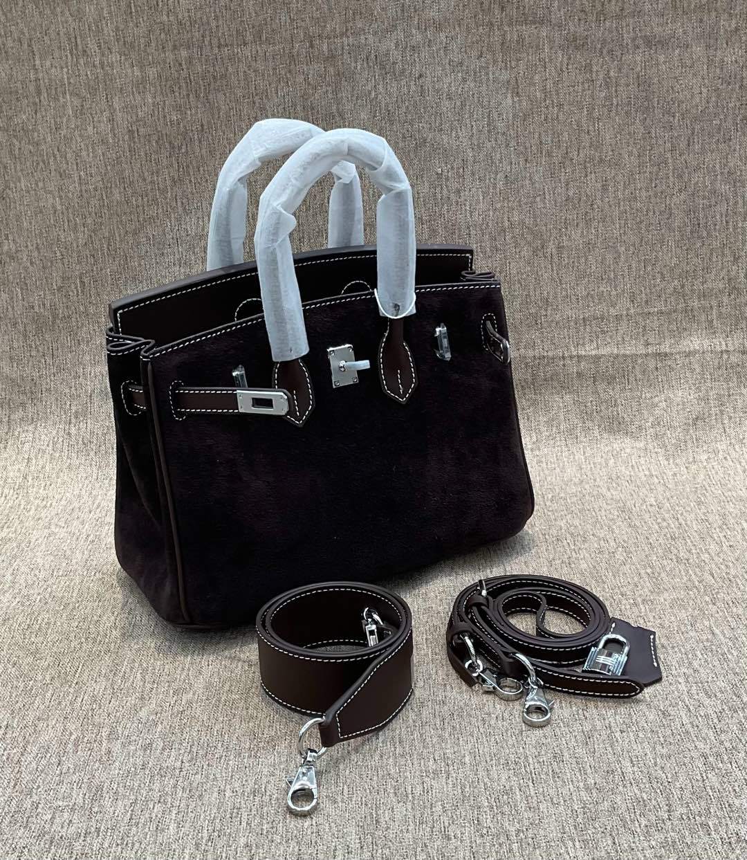 Women's Suede Leather Kelly High Sense Handbags