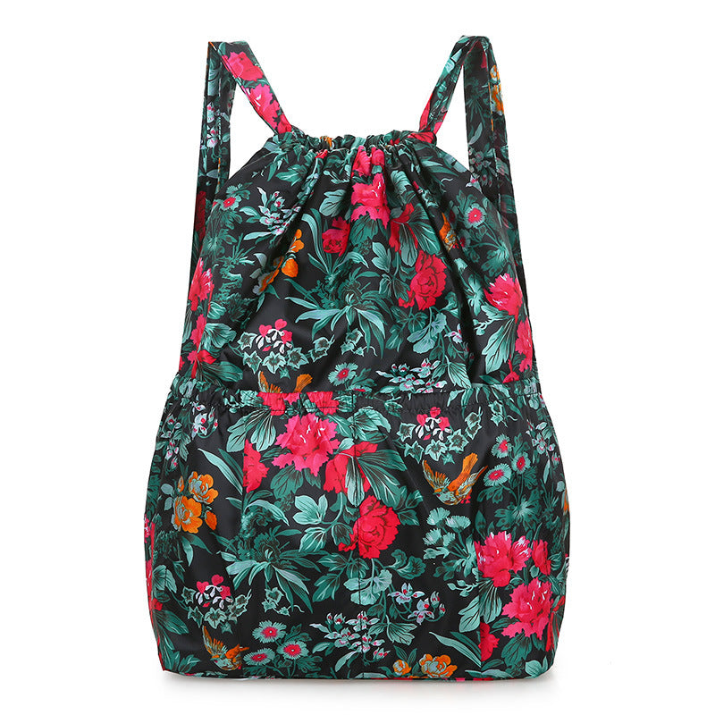 Beautiful Folding Drawstring Pocket Large Capacity Backpacks
