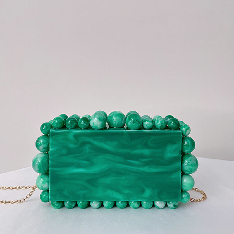 Women's Monster Acrylic Cloud Plastic Clutch Flash Handbags