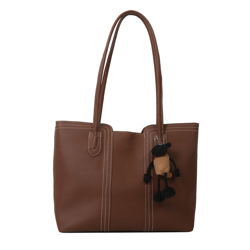 Women's Large Capacity Fashion Commuter Textured Versatile Bucket Bags