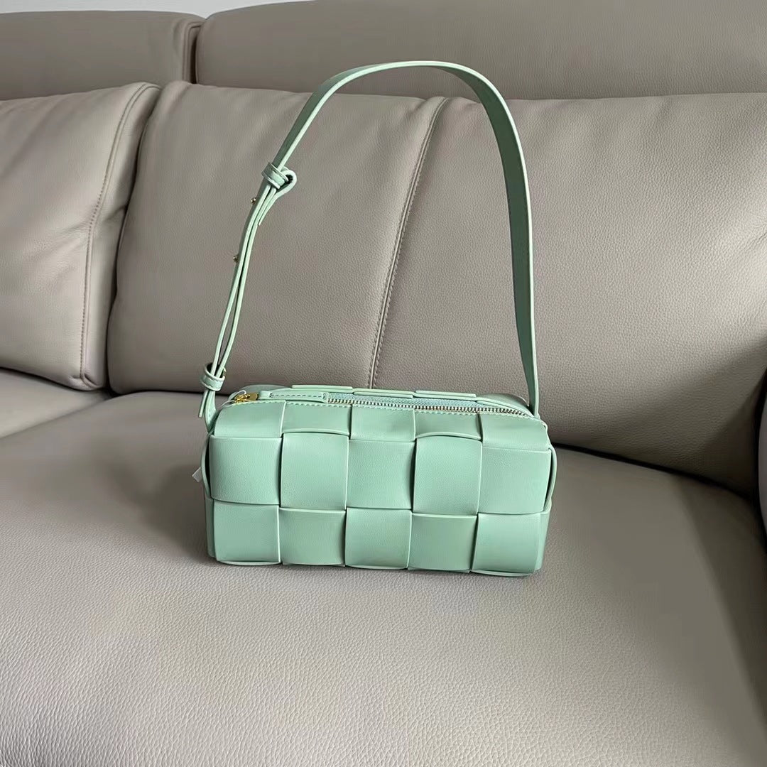 Woven Genuine Leather Advanced Texture Underarm Bags