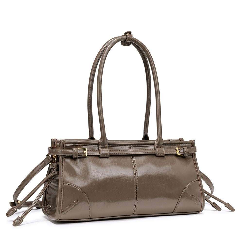 Women's Leisure Easy Matching Retro Oil Wax Skin Crossbody Bags