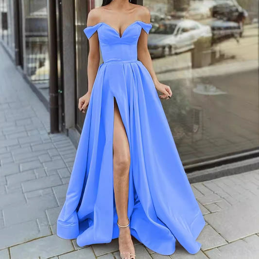 Women's Clothes Multicolor Tube Backless Large Swing Dresses