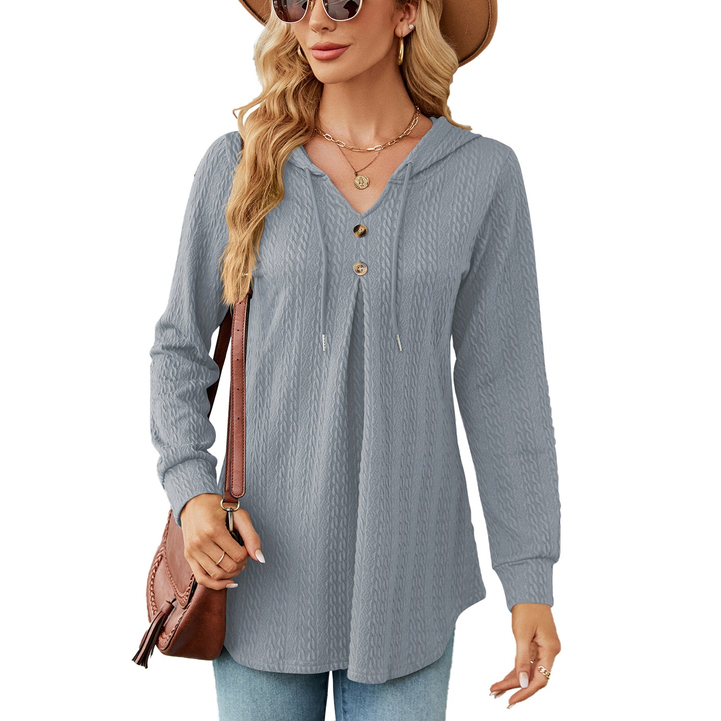 Women's Loose Long Sleeve Hooded For Women's Sweater, Sweater