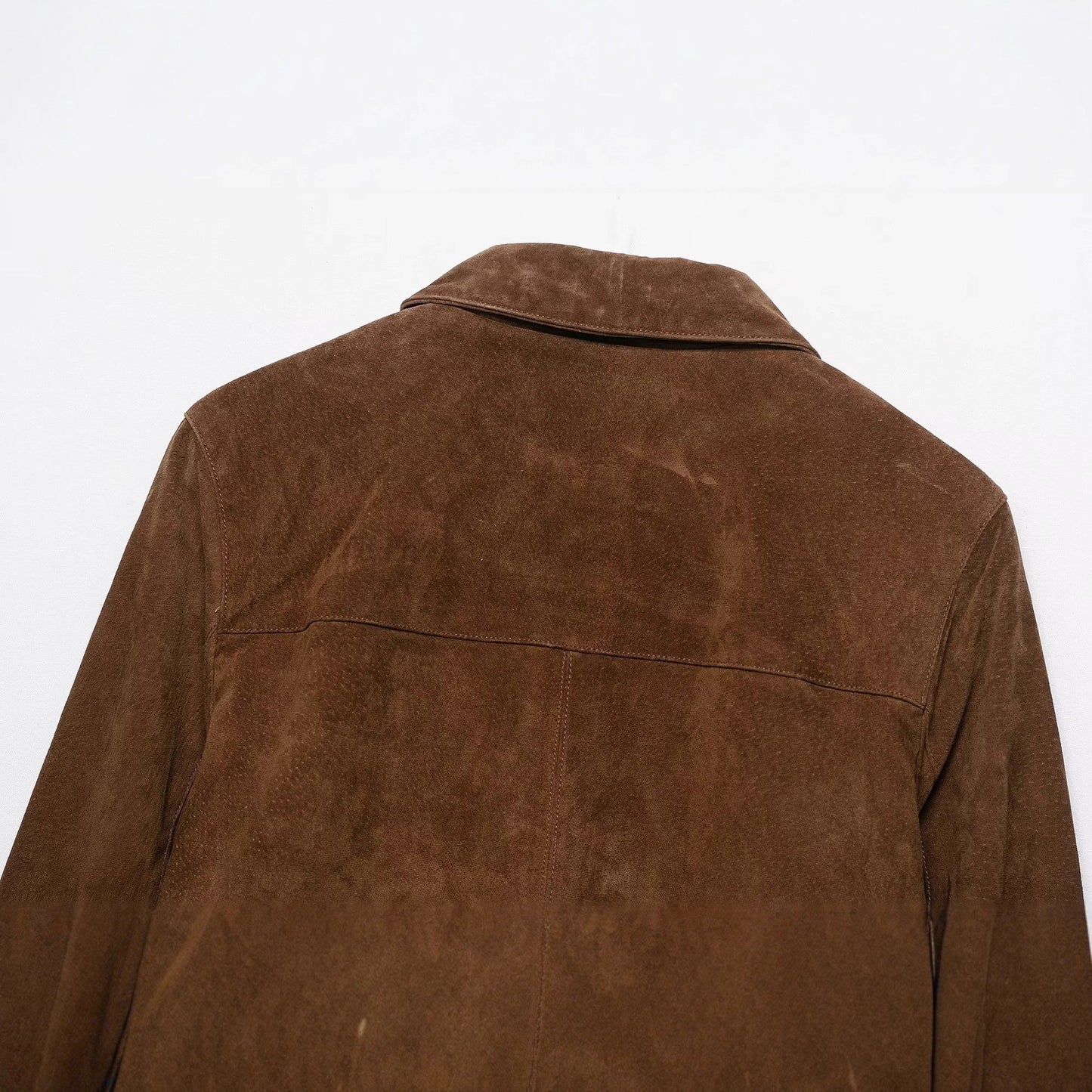 Durable Attractive Glamorous Autumn Leather Lapel Jackets