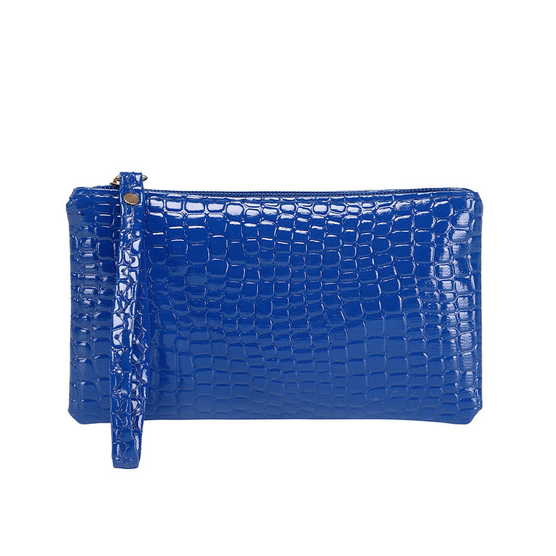 Simple Clutch Female Lady Crocodile Pattern Welfare Handbags