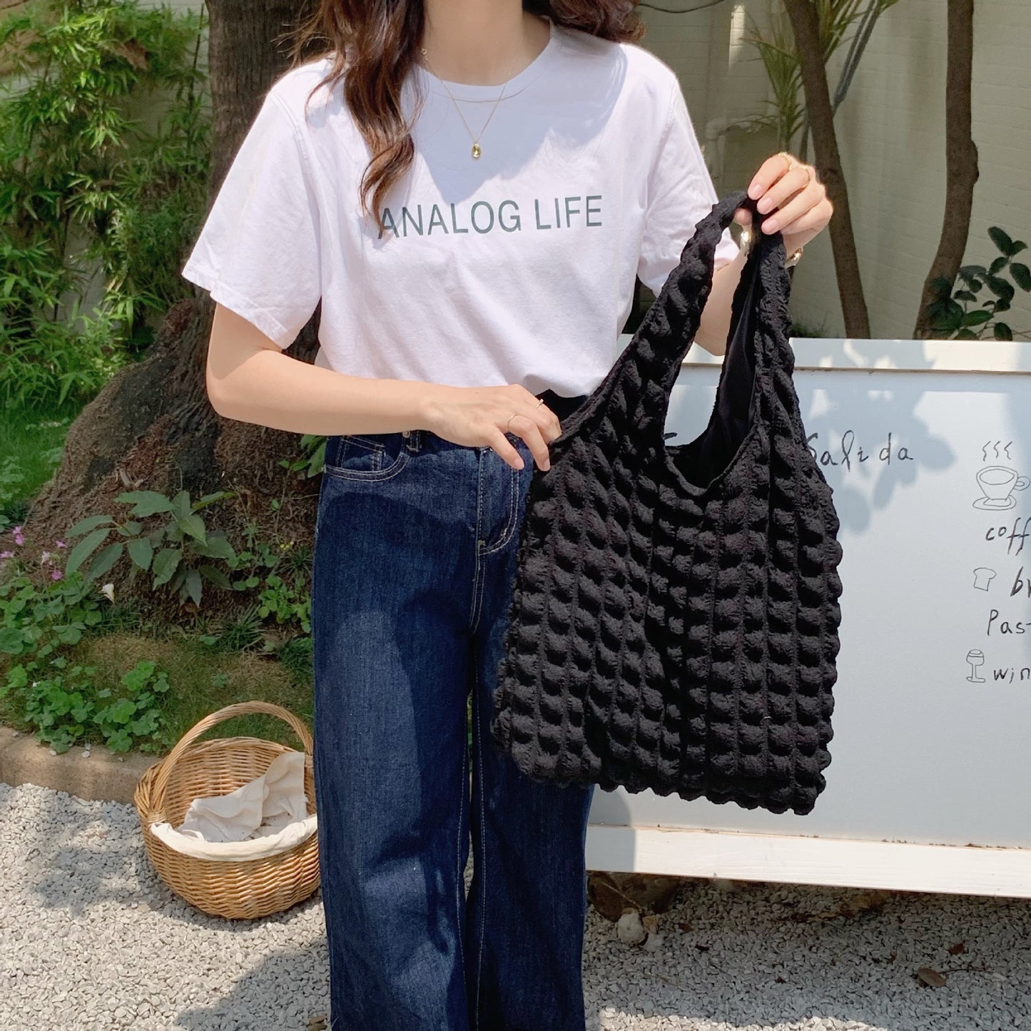 Western Style Cloud Bubble Flower Vest Shoulder Bags