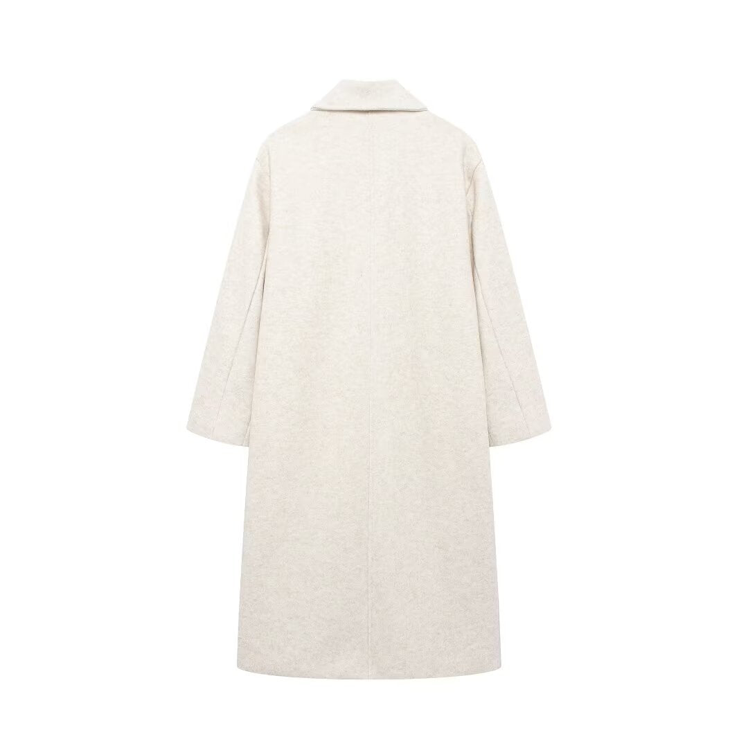 Women's Street Warm Temperament Soft Loose Trench Coats