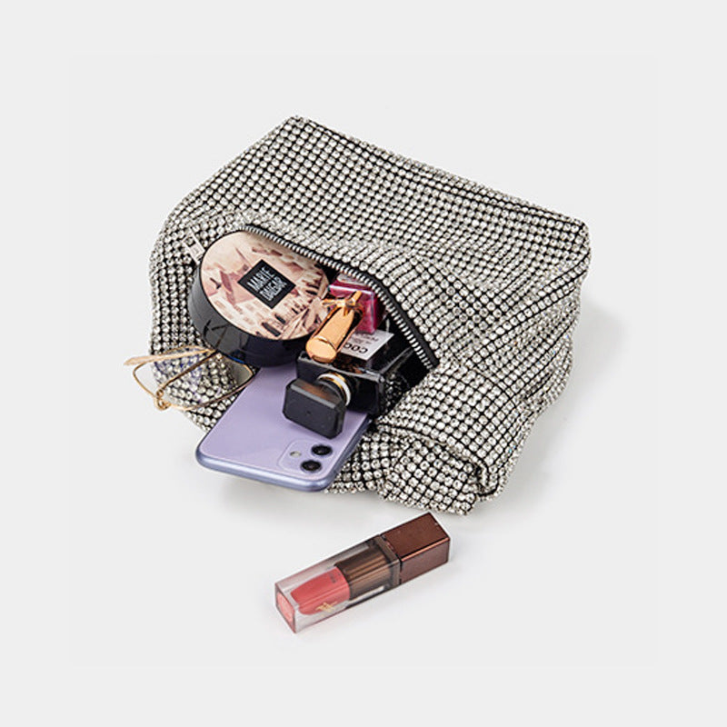 Women's Design Diamond Full Underarm Knotted Dinner Bags