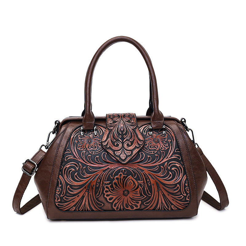 Trendy Women's Retro Simple Large Capacity Handbags