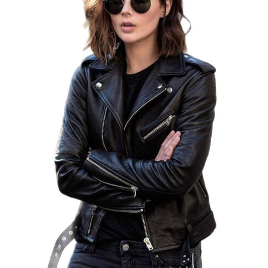 Women's Comfortable Classic Durable Versatile Leather Shorts