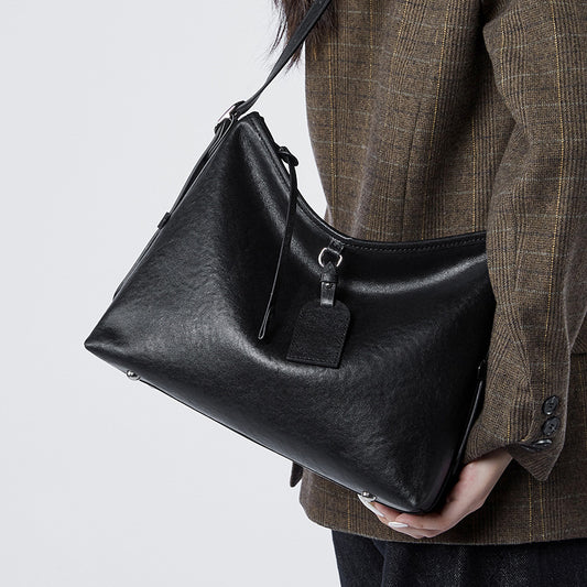 Women's Leather Idle Style First Layer Vegetable Crossbody Bags