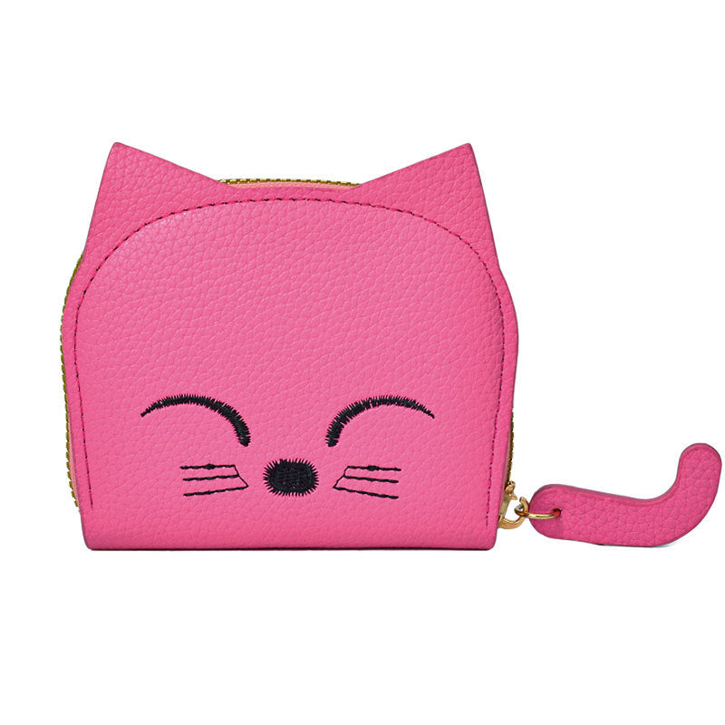 Women's Cat Cute Multiple Slots Advanced Cartoon Ladies Wallets