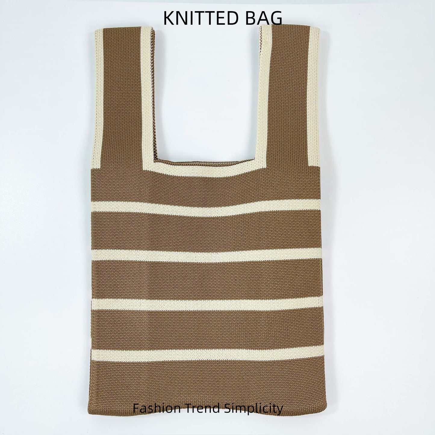 Women's Flower Knitted Large Capacity Totes Wrist Handbags