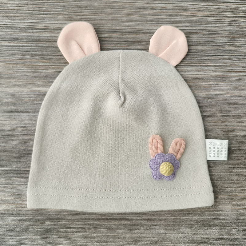 Women's Cotton Cartoon Flower Bear Confinement Headscarf Bags