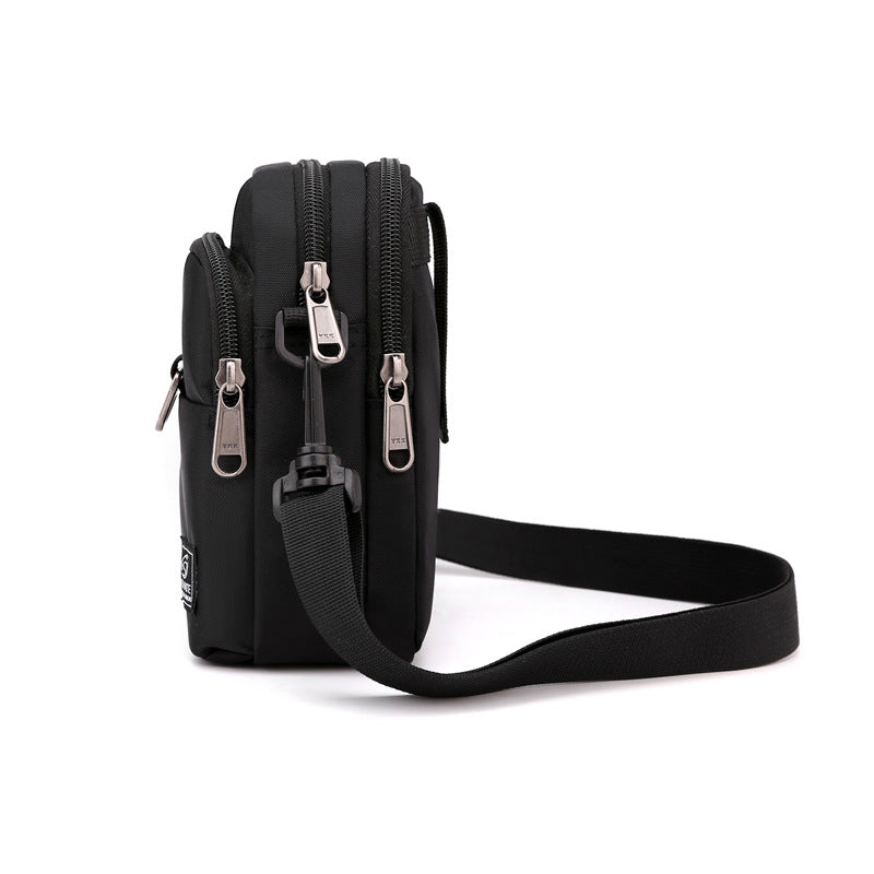 Men's Single Solid Color Mobile Lightweight Leisure Men's Messenger Bags