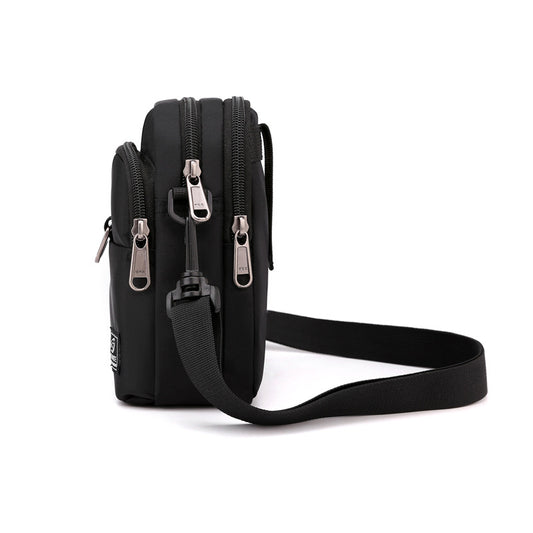 Men's Single Solid Color Mobile Lightweight Leisure Men's Messenger Bags