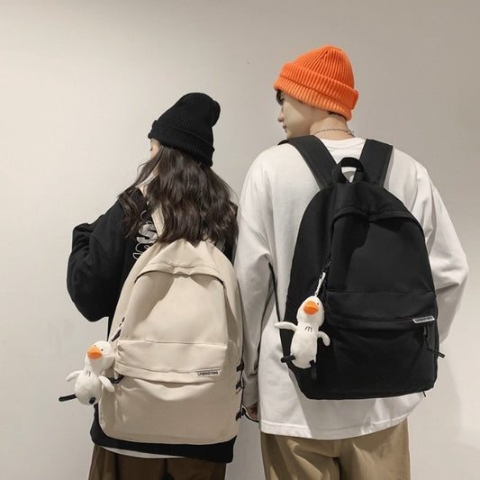 Men's Simplicity Large Capacity Female Junior High Backpacks