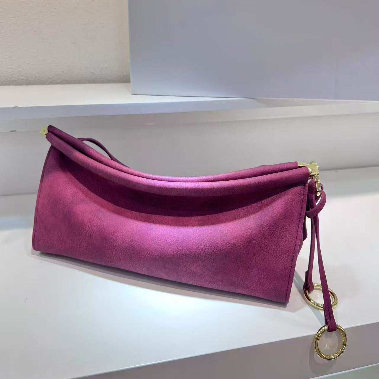 Graceful French Minority Underarm Genuine Leather Armpit Bags