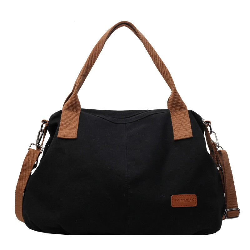 Women's Large Capacity Retro Simple Fashion Canvas Crossbody Bags
