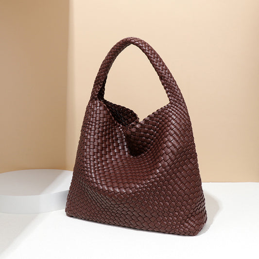 Women's Capacity Totes Vegetable Basket Handmade Woven Handbags