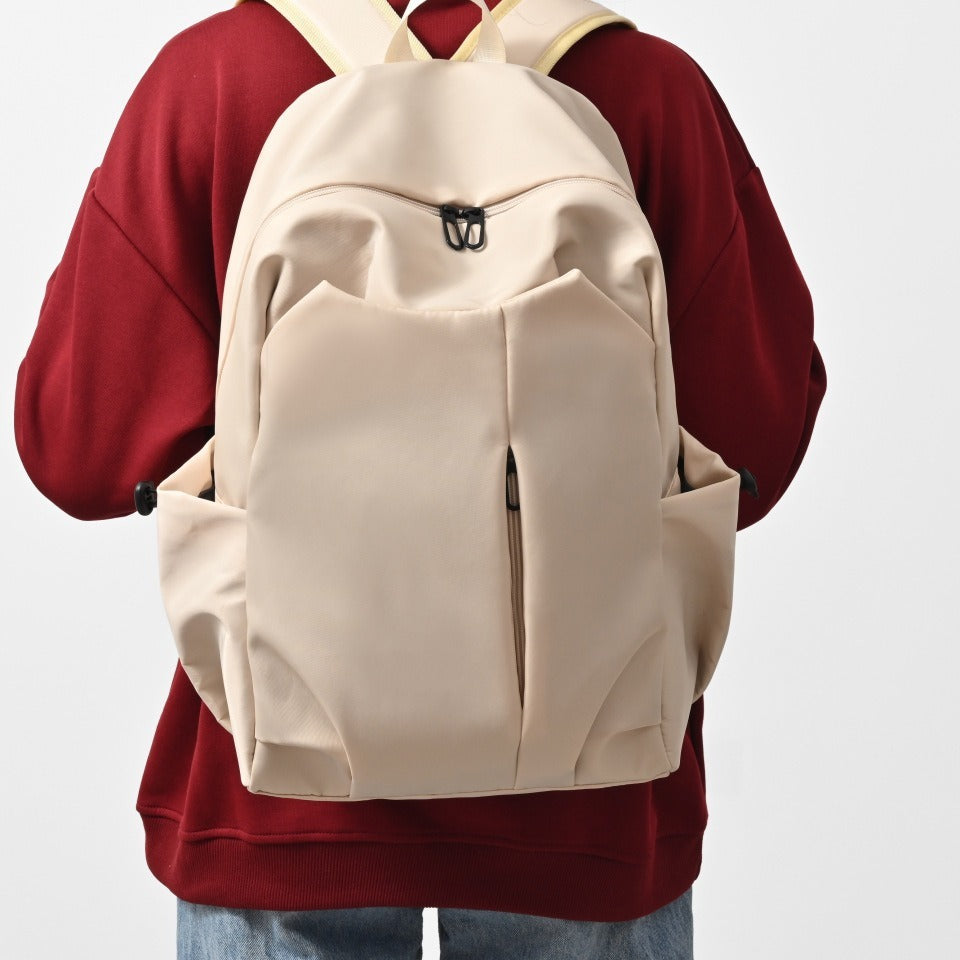 Women's & Men's & Large Capacity Solid Color College Middle School Students' Schoolbags