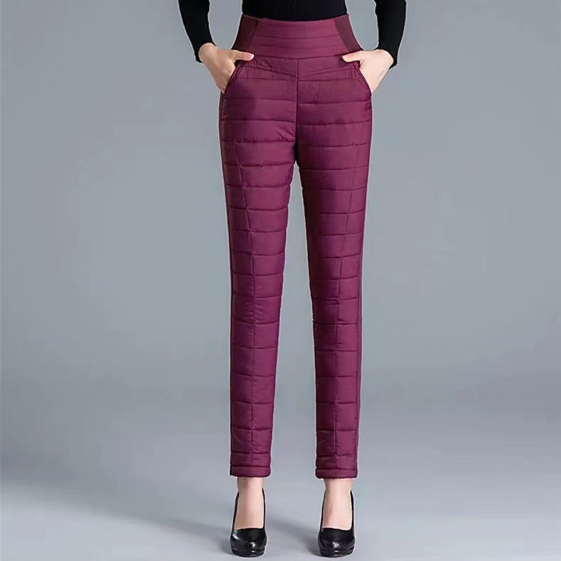 Women's Winter Thickened Warm Figure Flattering Can Be Worn Pants