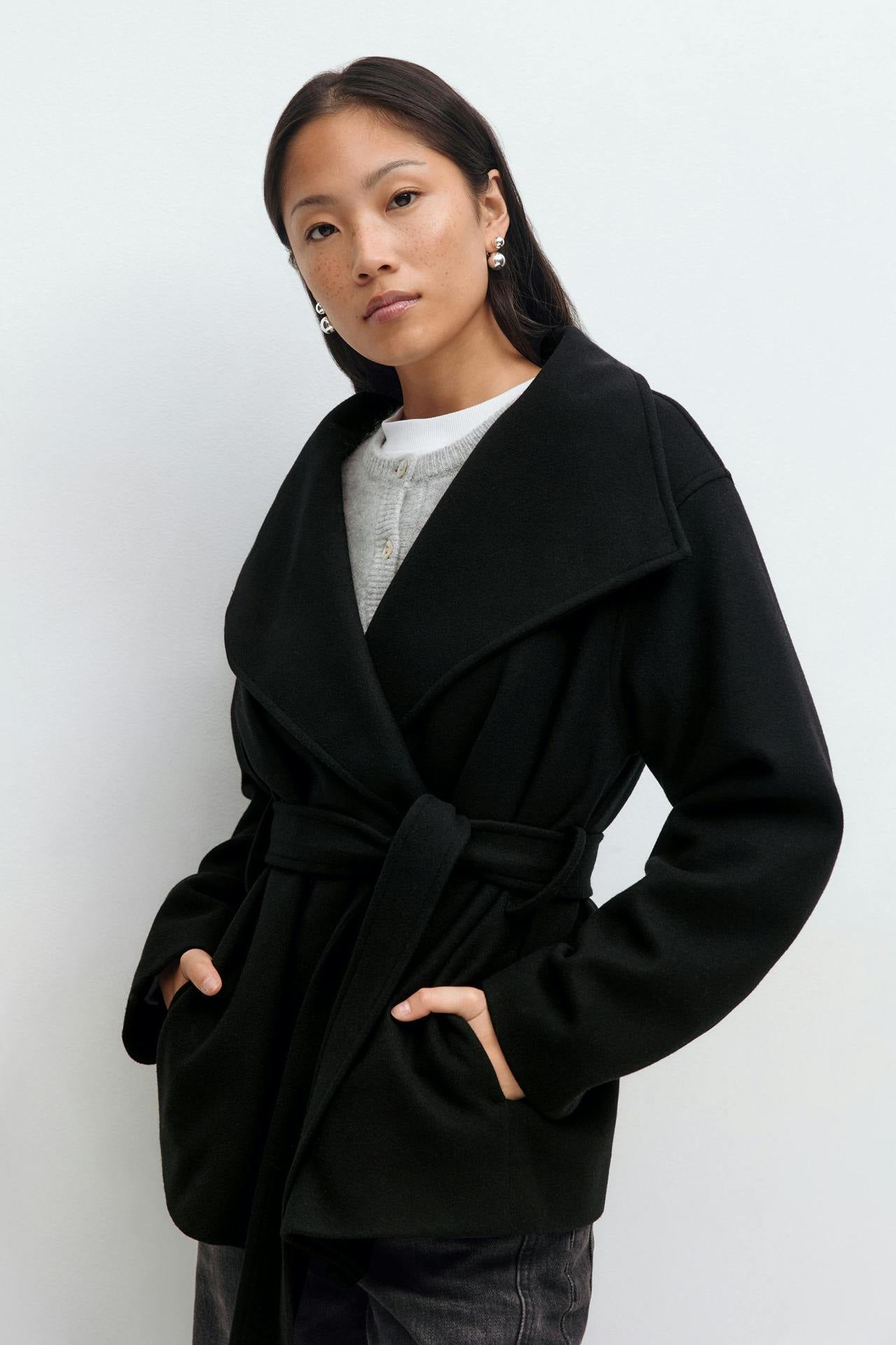 Women's Stand Collar Double-sided High-grade Mid-length Thick Coats