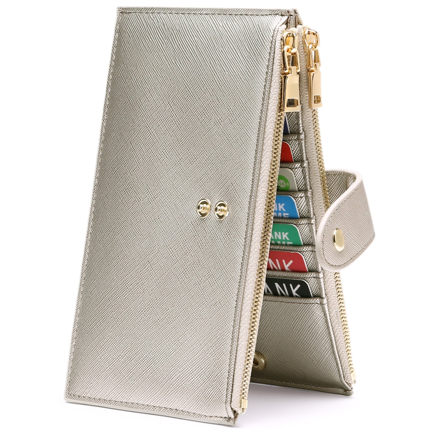 Large Capacity Multiple Slots Zipper Mobile Ladies Wallets