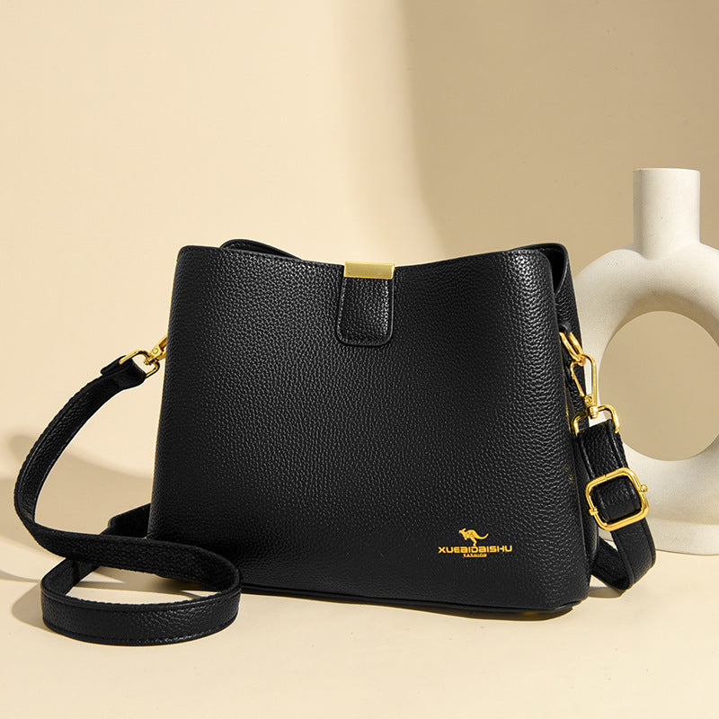 Women's Pattern Kangaroo High-grade Genuine Doctor Small Square Bags