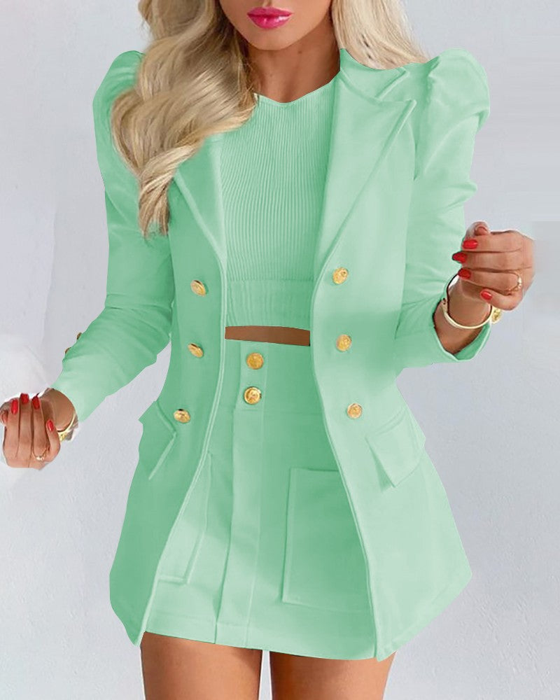 Women's Cool Elegant Slim Two-piece Set Suits