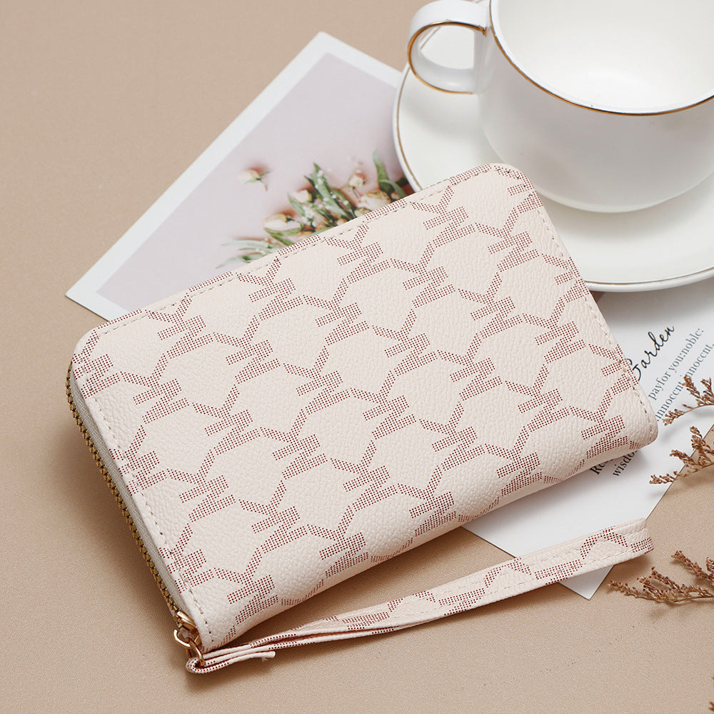 Women's Printed Commute Large Capacity Zipper Artistic Ladies Wallets