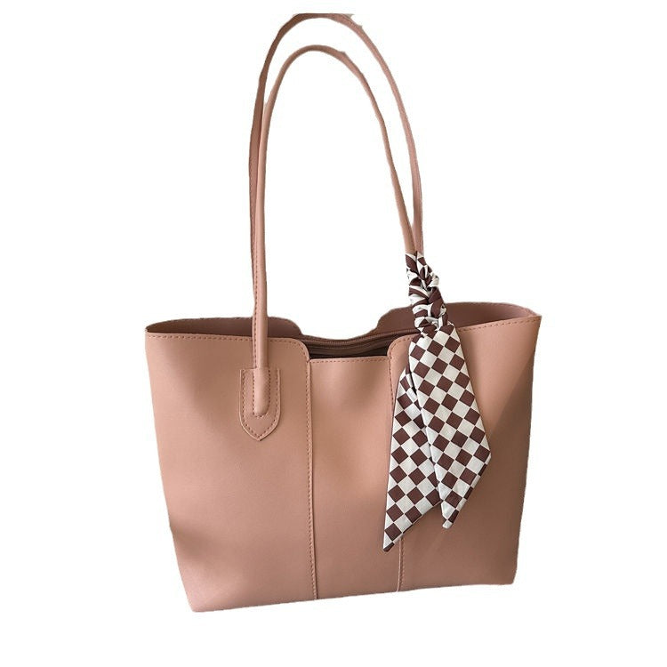 Women's Simple Commute Large Capacity Korean Style Fashion Tote Bags