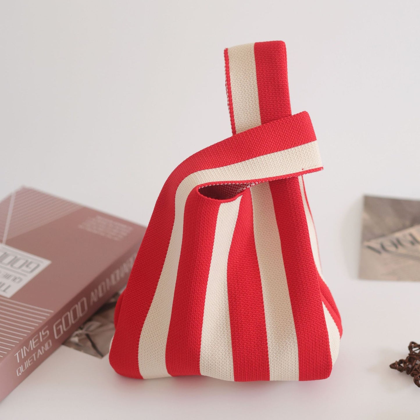 Women's Knitted Woven Vest Simple Gift Handbags