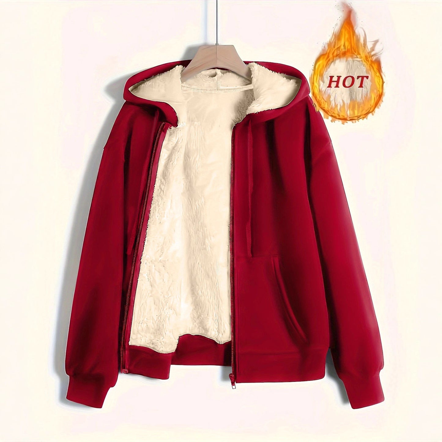 Cool Women's Winter Warm Plush Hoodie Women's Sweater, Sweater