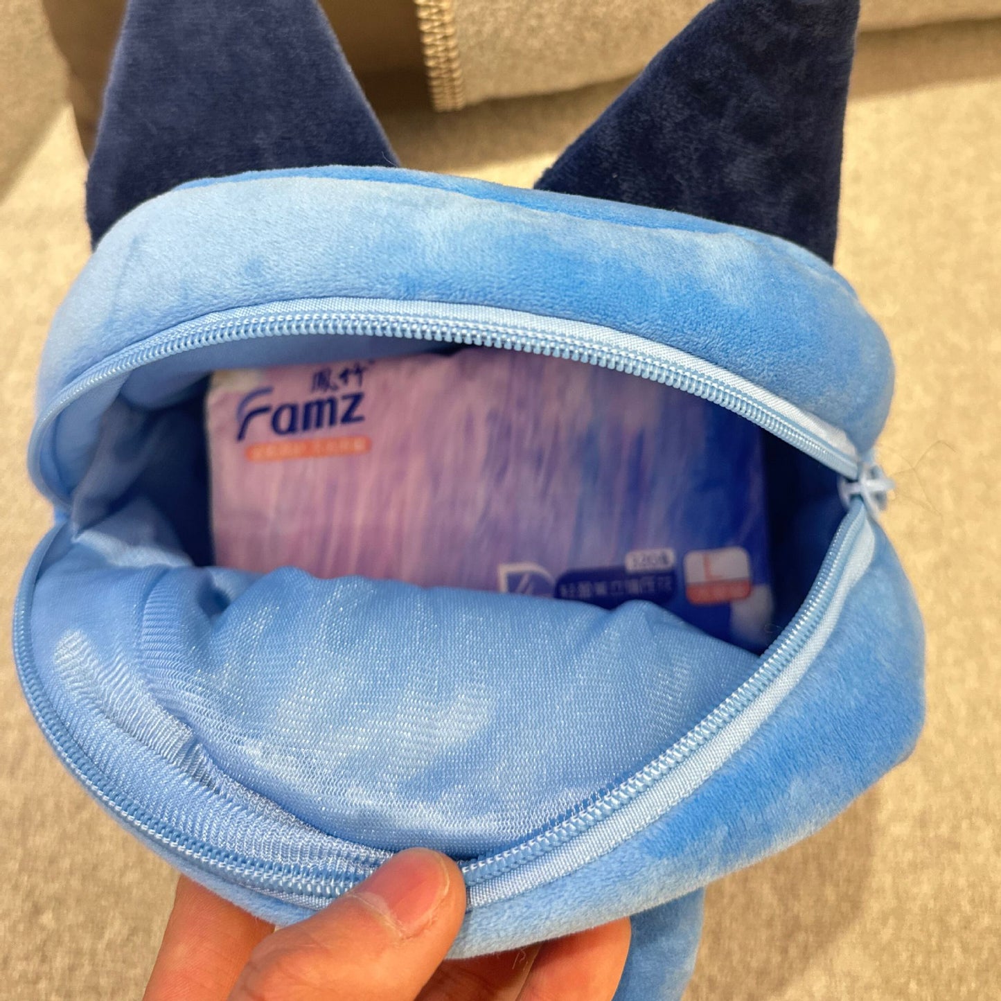 Children's Comfortable Cartoon Plush Puppy Dog Kindergarten School Bags