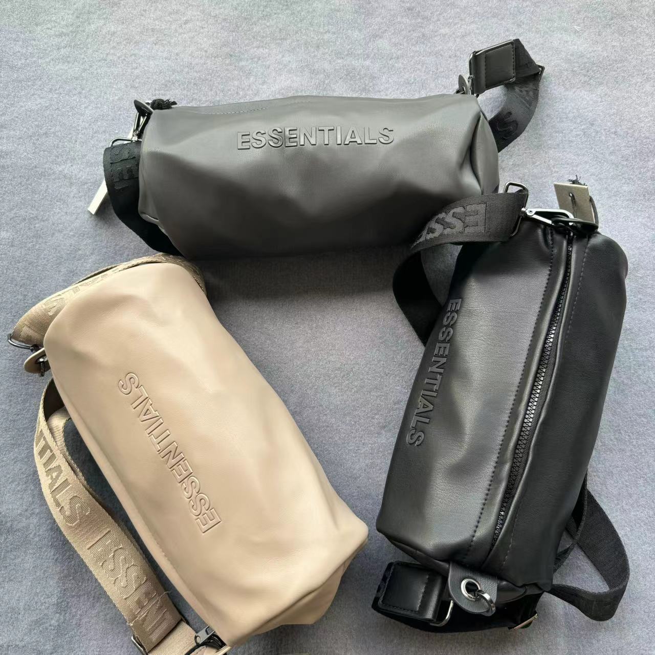 Slouchy Full Lambskin Texture Super Soft Travel Bags