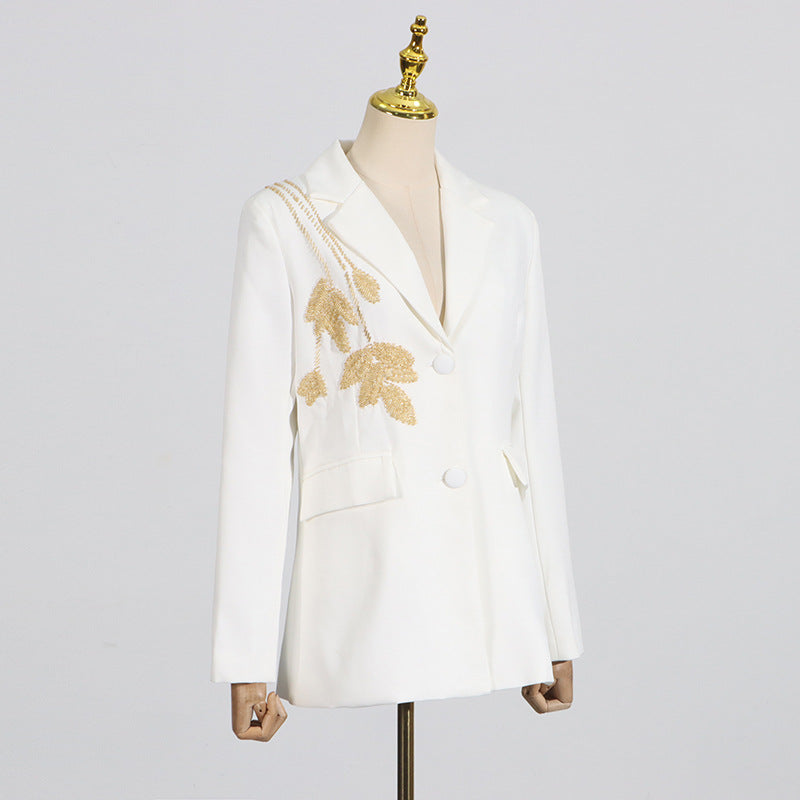 Women's Autumn Elegant Diamond Stitching High-grade Long Suits