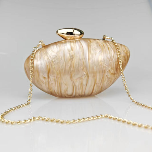 Women's Transparent Fashion Trend Bullet Acrylic Simple Bags