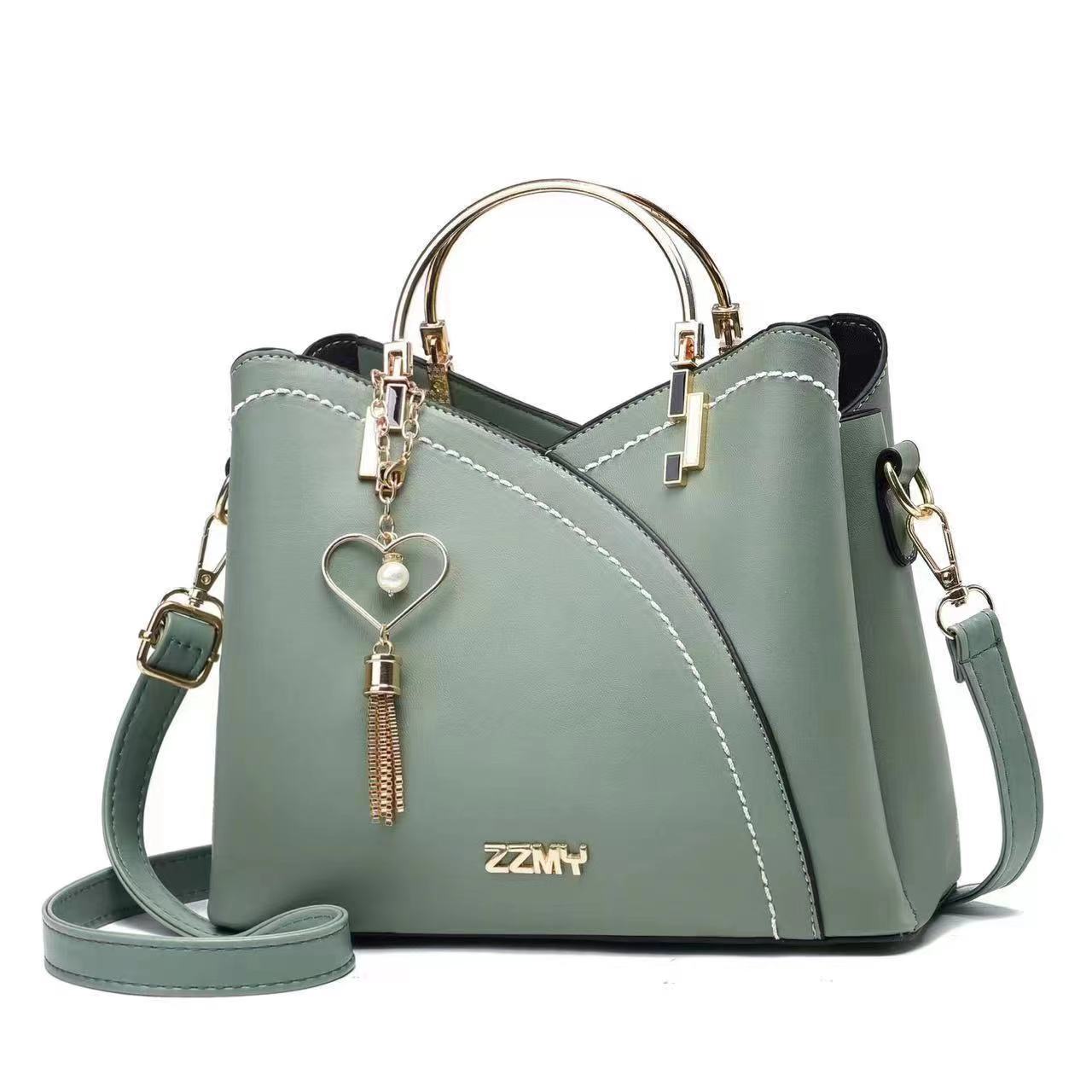 Women's Korean Style Contrast Color Quality Large Handbags
