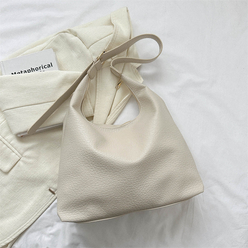 Women's Textured Commuter Winter Retro Fashion Underarm Handbags